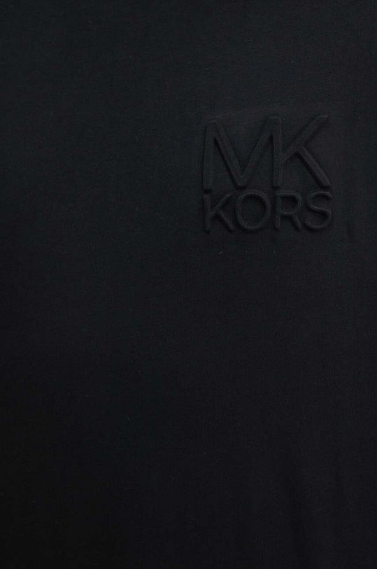 Βαμβακερό μπλουζάκι Michael Kors CT4525K1V2 μαύρο