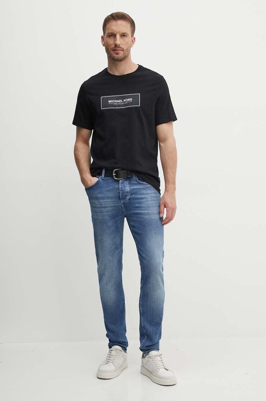 Michael Kors t-shirt bawełniany CT4525L1V2 czarny AW24