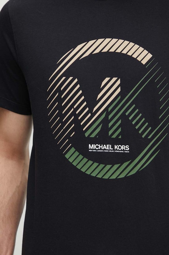 Бавовняна футболка Michael Kors CT4525MFV4 чорний