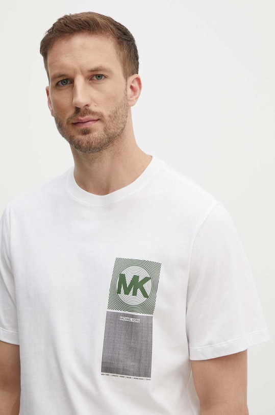 Michael Kors t-shirt bawełniany biały CT4525NFV4