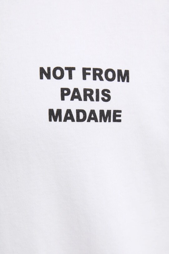 Drôle de Monsieur pamut póló Le T-Shirt Slogan PERM.TS203.CO002.OPW fehér