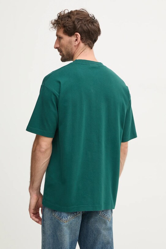 Одяг Бавовняна футболка Drôle de Monsieur Le T-Shirt Slogan Classique PERM.TS202.CO002.DGN зелений