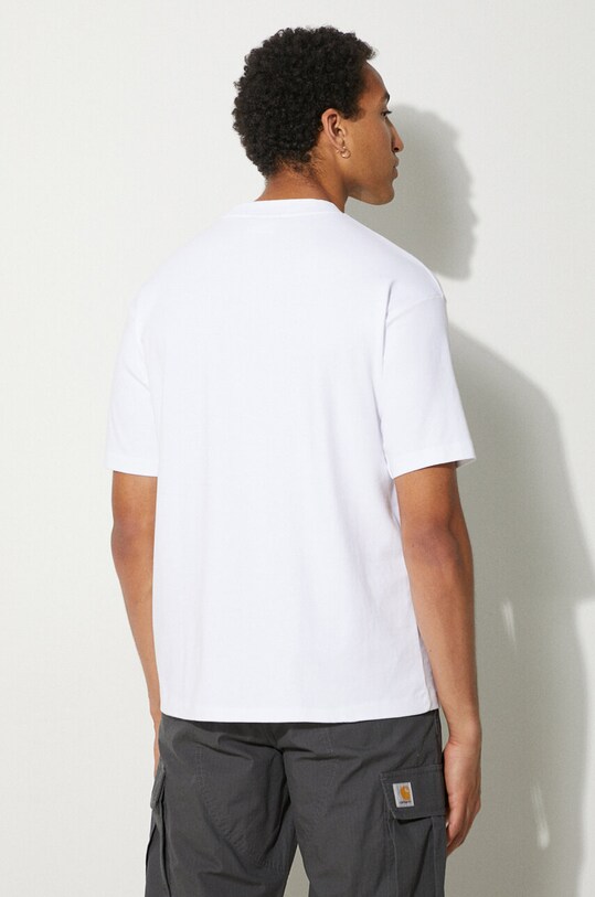Îmbrăcăminte Drôle de Monsieur tricou din bumbac Slogan Classique PERM.TS202.CO002.OPW alb