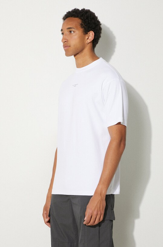 Drôle de Monsieur cotton t-shirt Slogan Classique white PERM.TS202.CO002.OPW