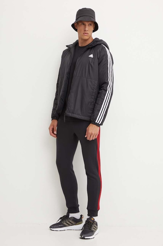 Бавовняна футболка adidas IW2639 чорний AW24