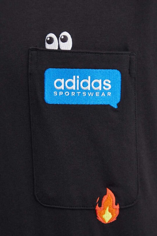 adidas tricou din bumbac IW2639 negru