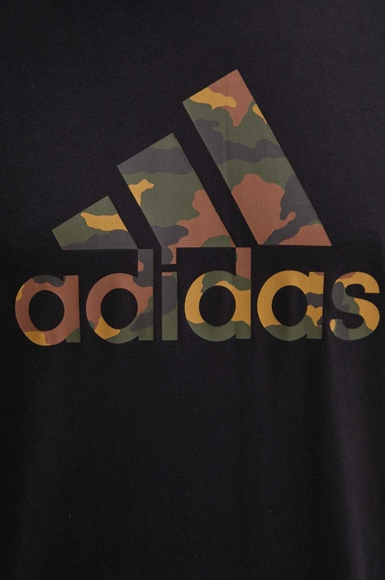 adidas pamut póló Camo IW2671 fekete