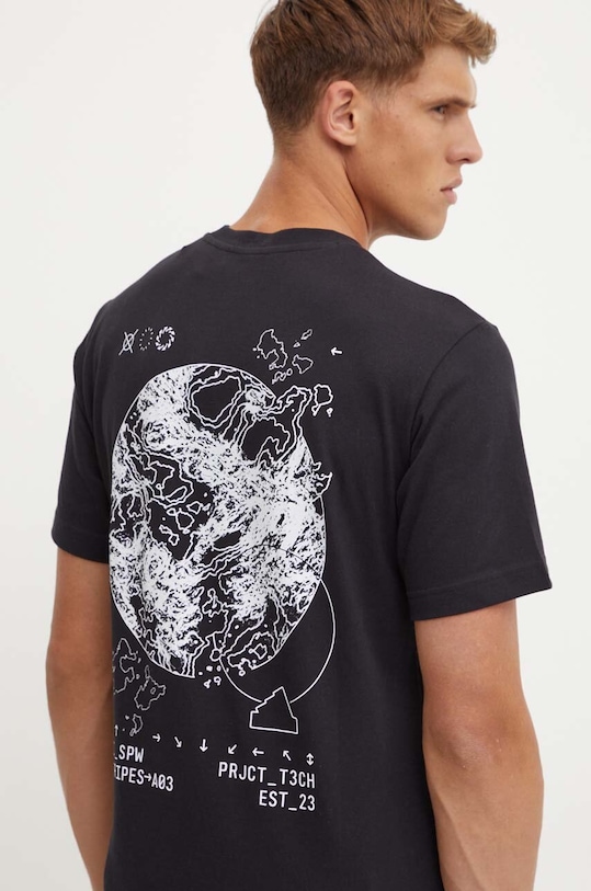 adidas t-shirt bawełniany City Escape nadruk czarny IW2688