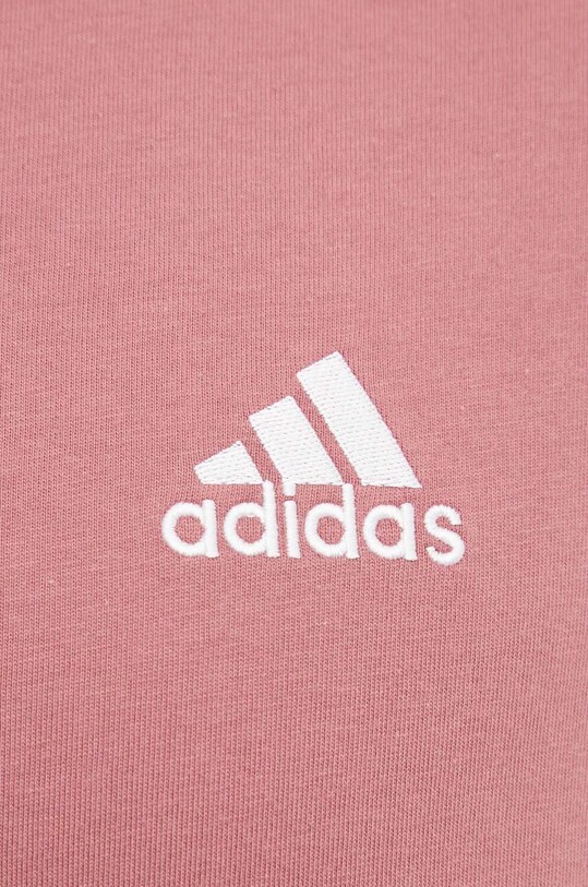 Бавовняна футболка adidas Essentials IX0157 рожевий