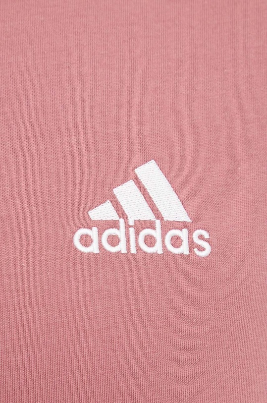 Хлопковая футболка adidas Essentials IX0157 розовый