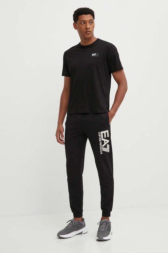 EA7 Emporio Armani t-shirt bawełniany PJVPZ.6DPT02.1200 czarny AW24