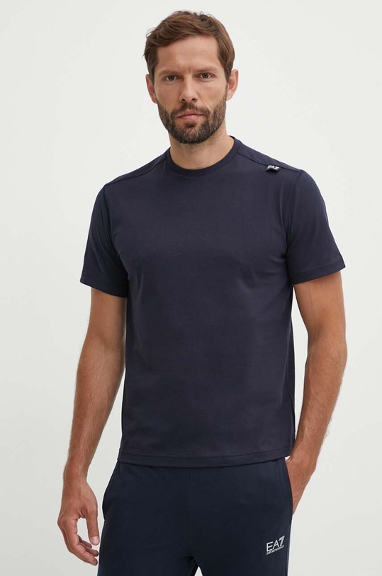 Bavlnené tričko EA7 Emporio Armani tmavomodrá PJFFZ.6DPT06.1562