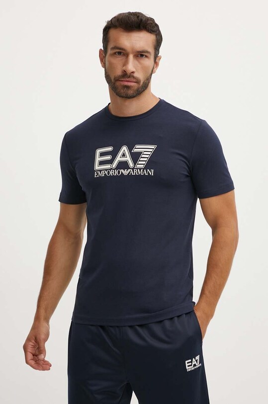 EA7 Emporio Armani tricou print bleumarin PJVQZ.6DPT62.1562