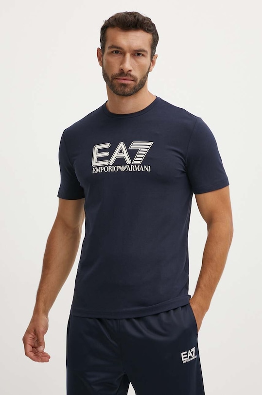 EA7 Emporio Armani tricou print bleumarin PJVQZ.6DPT62.1562