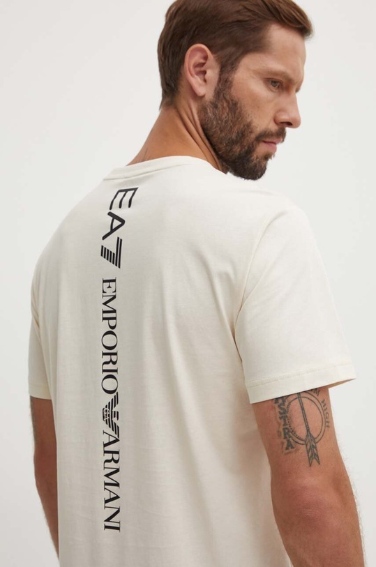 Одяг Бавовняна футболка EA7 Emporio Armani PJ02Z.8NPT18.1713 бежевий