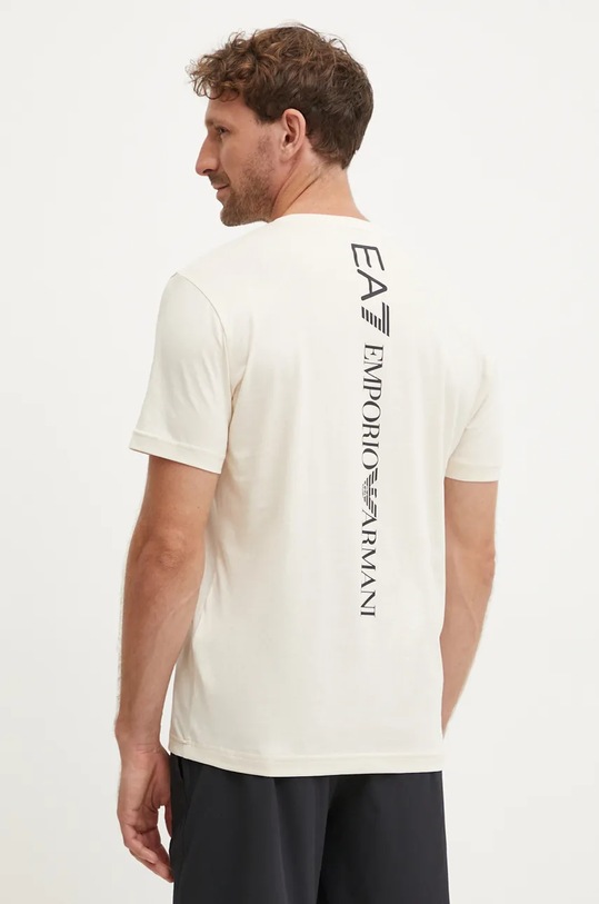 Бавовняна футболка EA7 Emporio Armani бежевий PJ02Z.8NPT18.1713
