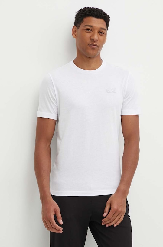 EA7 Emporio Armani t-shirt bawełniany biały PJVPZ.8NPT25.0100