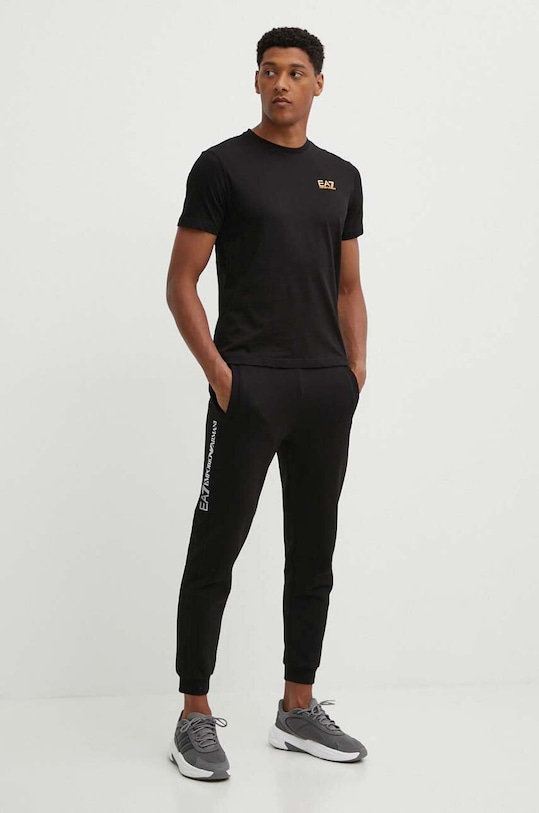 Bavlnené tričko EA7 Emporio Armani PJVPZ.8NPT25.0208 čierna AW25