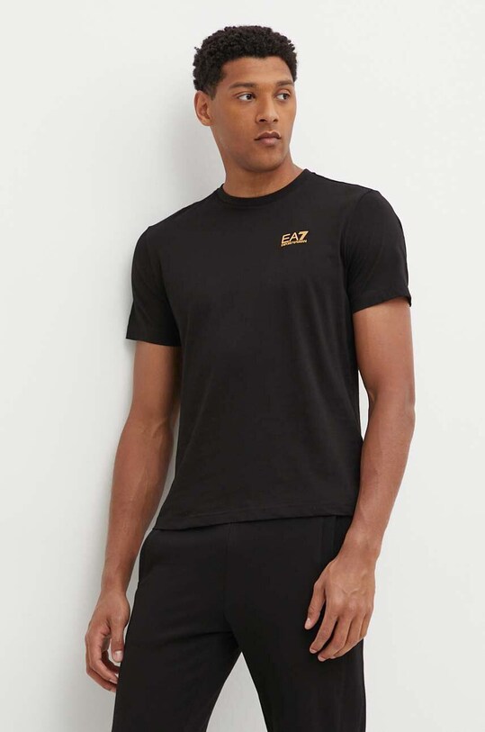 EA7 Emporio Armani tricou din bumbac negru PJVPZ.8NPT25.0208