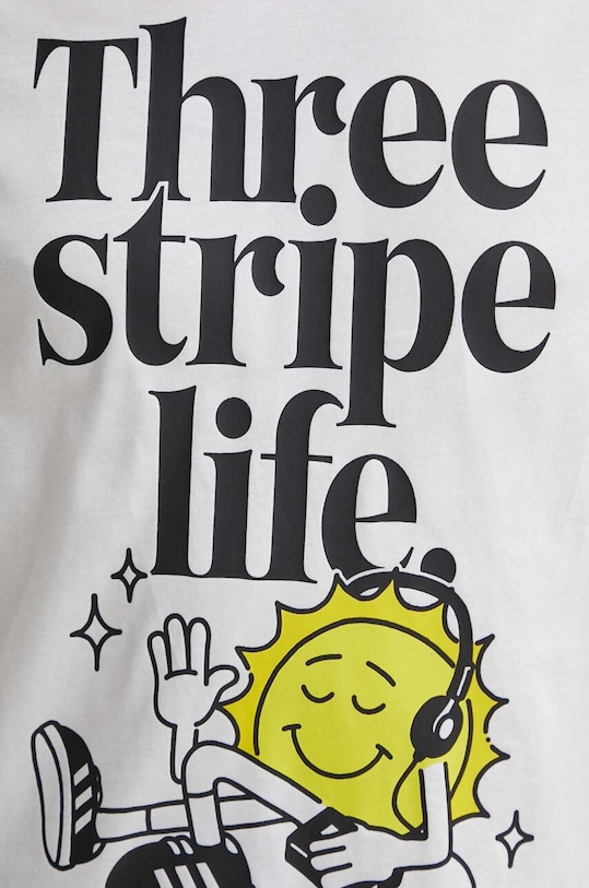 adidas t-shirt bawełniany IY0727 biały