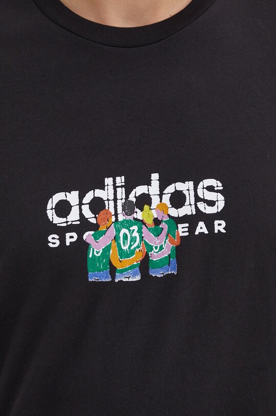 adidas tricou din bumbac IY0729 negru
