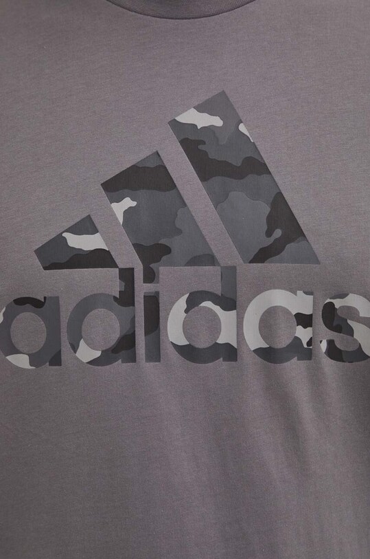 adidas tricou din bumbac Camo IY0741 gri