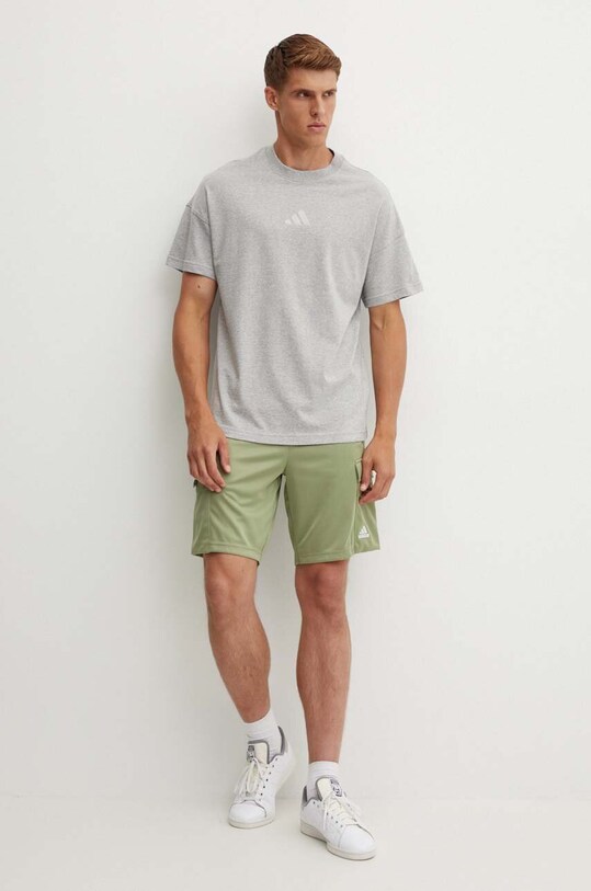 Бавовняна футболка adidas All SZN IY4138 сірий AW24