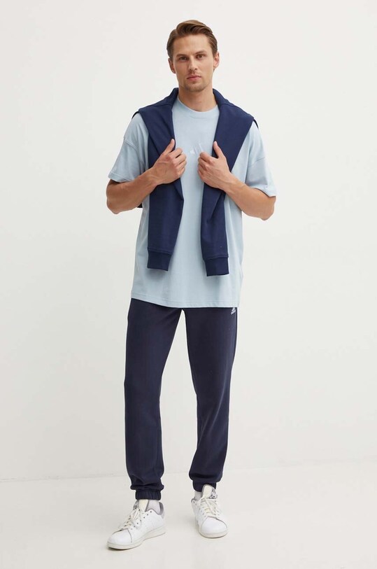 adidas tricou din bumbac All SZN IY4142 albastru AW24