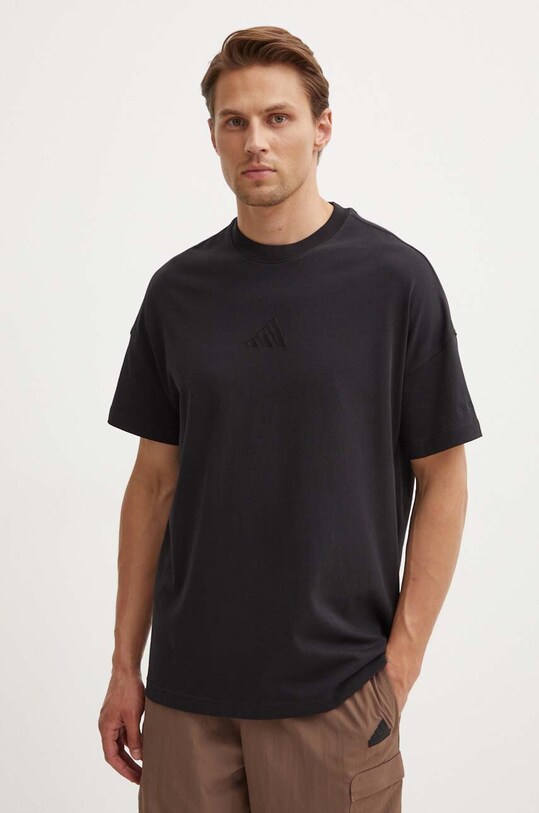 adidas tricou din bumbac ALL SZN negru IY4150