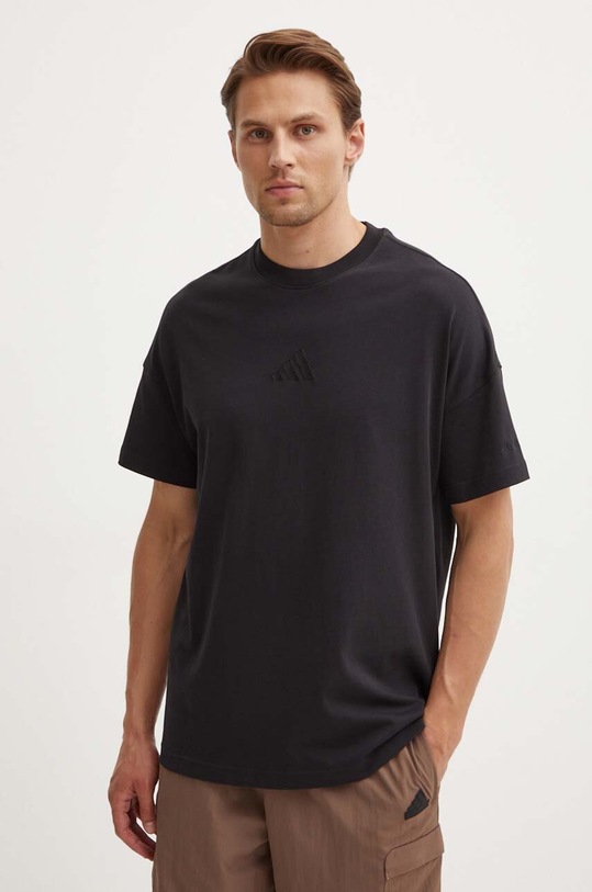 adidas t-shirt bawełniany All SZN czarny IY4150