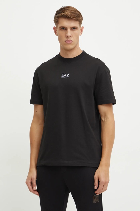 Oblečenie Bavlnené tričko EA7 Emporio Armani AF11970.7M000009.UC001 čierna