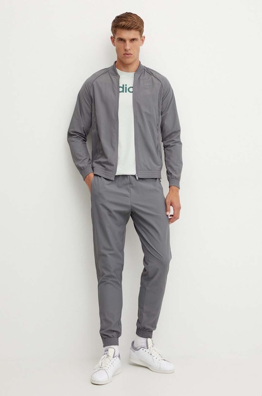 adidas t-shirt bawełniany Essentials IZ4767 zielony AW24