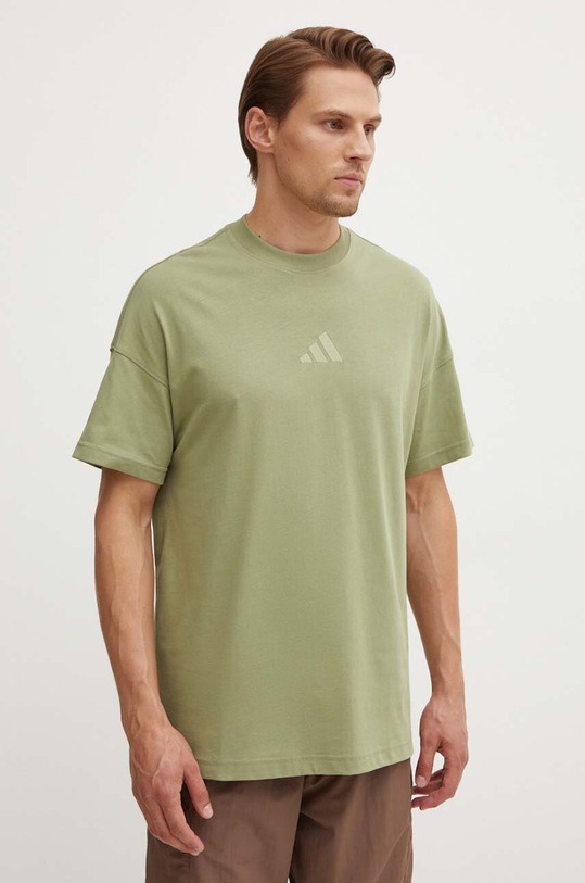 Бавовняна футболка adidas All SZN зелений JD1010