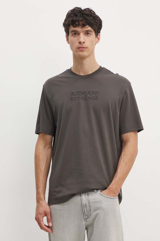 Armani Exchange t-shirt bawełniany zielony 6DZTAC.ZJASZ