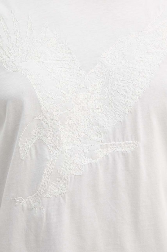 Armani Exchange t-shirt bawełniany 6DZTAD.ZJ9TZ beżowy