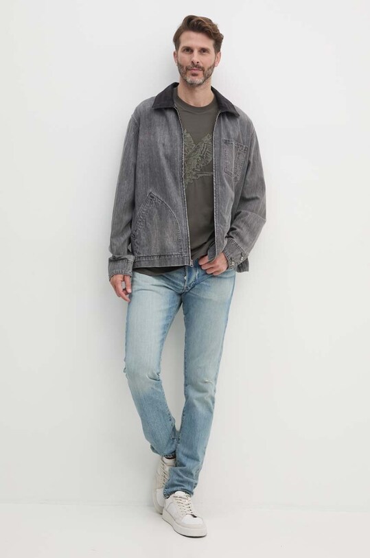 Бавовняна футболка Armani Exchange 6DZTAD.ZJ9TZ зелений AW24