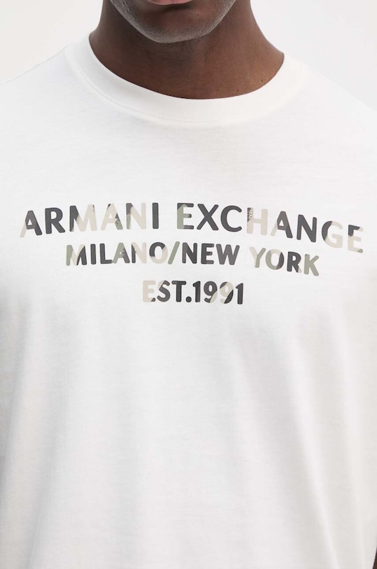 Bavlnené tričko Armani Exchange biela 6DZTH5.ZJ9JZ
