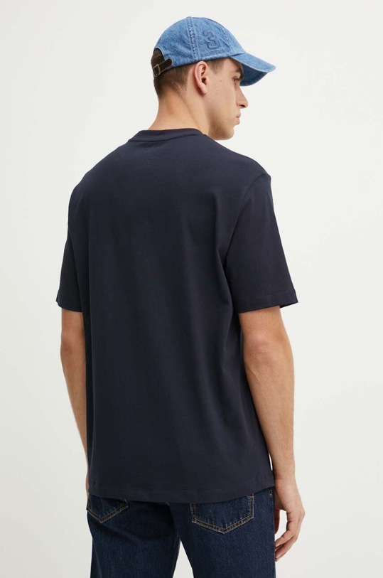 Odzież Armani Exchange t-shirt bawełniany 6DZTHB.ZJ9JZ granatowy