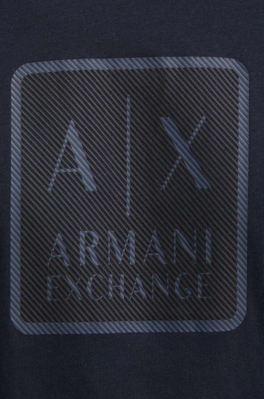 Armani Exchange t-shirt bawełniany 6DZTHB.ZJ9JZ granatowy