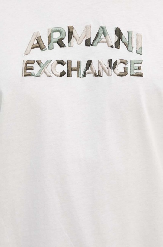 Armani Exchange t-shirt bawełniany 6DZTHC.ZJBYZ beżowy
