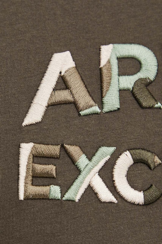 Armani Exchange t-shirt bawełniany 6DZTHC.ZJBYZ zielony