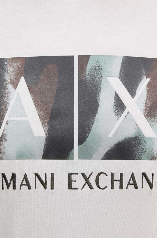 Бавовняна футболка Armani Exchange 6DZTHF.ZJH4Z білий