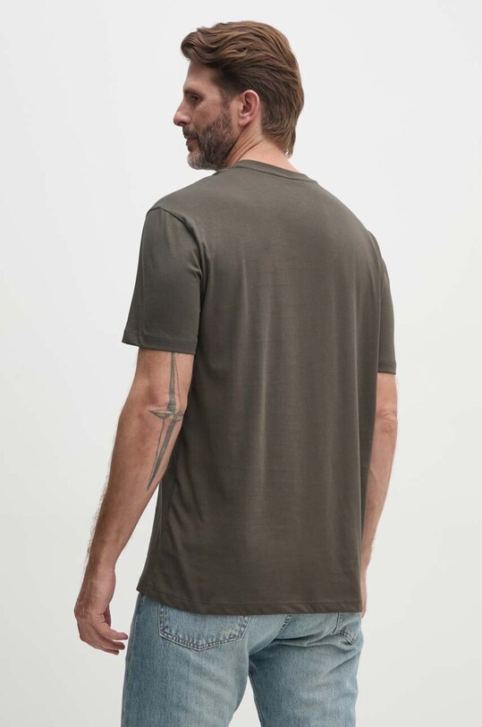 Odzież Armani Exchange t-shirt bawełniany 6DZTHF.ZJH4Z zielony
