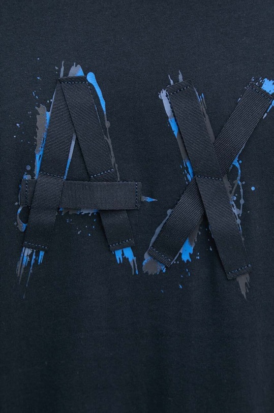 Armani Exchange t-shirt bawełniany 6DZTHN.ZJLFZ granatowy