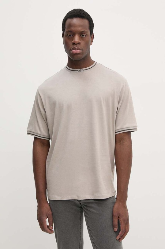 Бавовняна футболка Armani Exchange бавовна бежевий 6DZTHX.ZJ9JZ