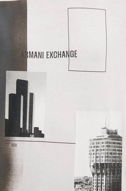 Bavlněné tričko Armani Exchange 6DZTHZ.ZJBYZ bílá
