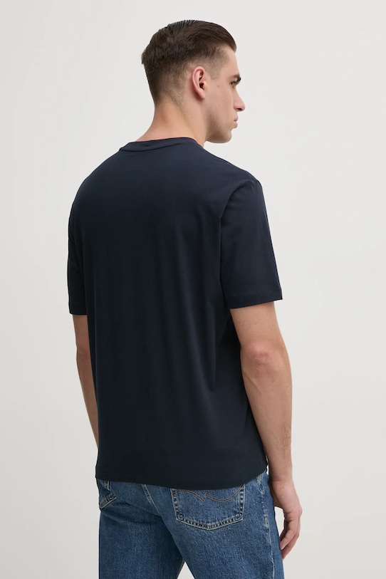 Oblačila Bombažna kratka majica Armani Exchange 6DZTHZ.ZJBYZ mornarsko modra