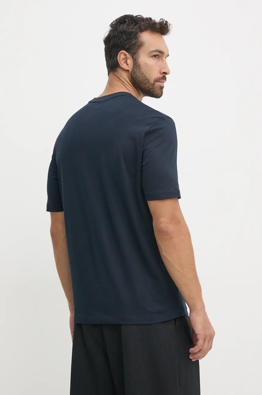 Oblečenie Bavlnené tričko Armani Exchange 6DZTHZ.ZJBYZ tmavomodrá