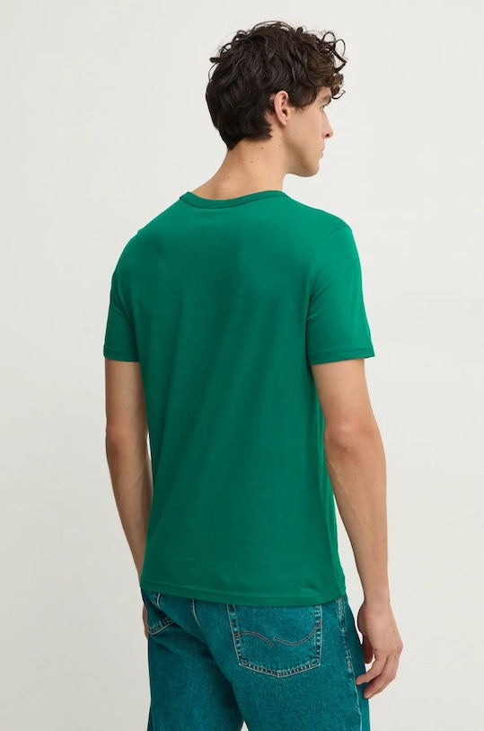 Ρούχα Βαμβακερό μπλουζάκι United Colors of Benetton 3I1XU109U τιρκουάζ