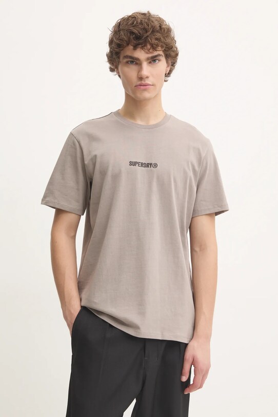 Бавовняна футболка Superdry regular сірий M1012028A.1PC